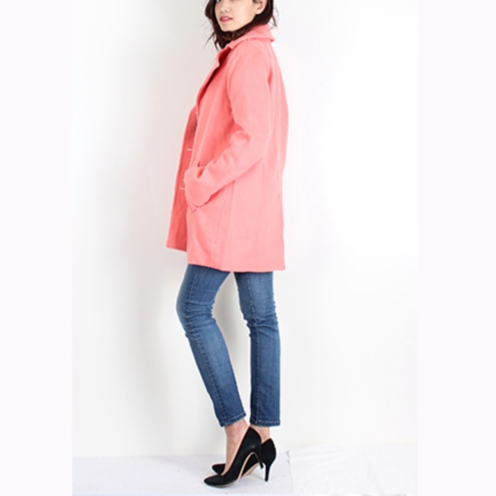 NWT, Coral Wool Pea Coat Plus Size!